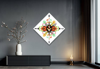 Duvarınızda Renk Şöleni: StilCreative Çok Renkli Bohem Duvar Saati