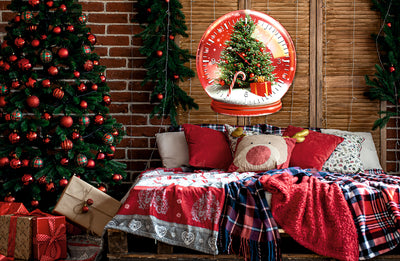 StilCreative Kar Küresi Duvar Saati - En Şık Yılbaşı Hediyesi