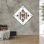 Duvarınızdaki Etnik İmza: StilCreative Geometrik Desenli Modern Kare Saat