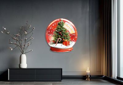 StilCreative Kar Küresi Duvar Saati - En Şık Yılbaşı Hediyesi