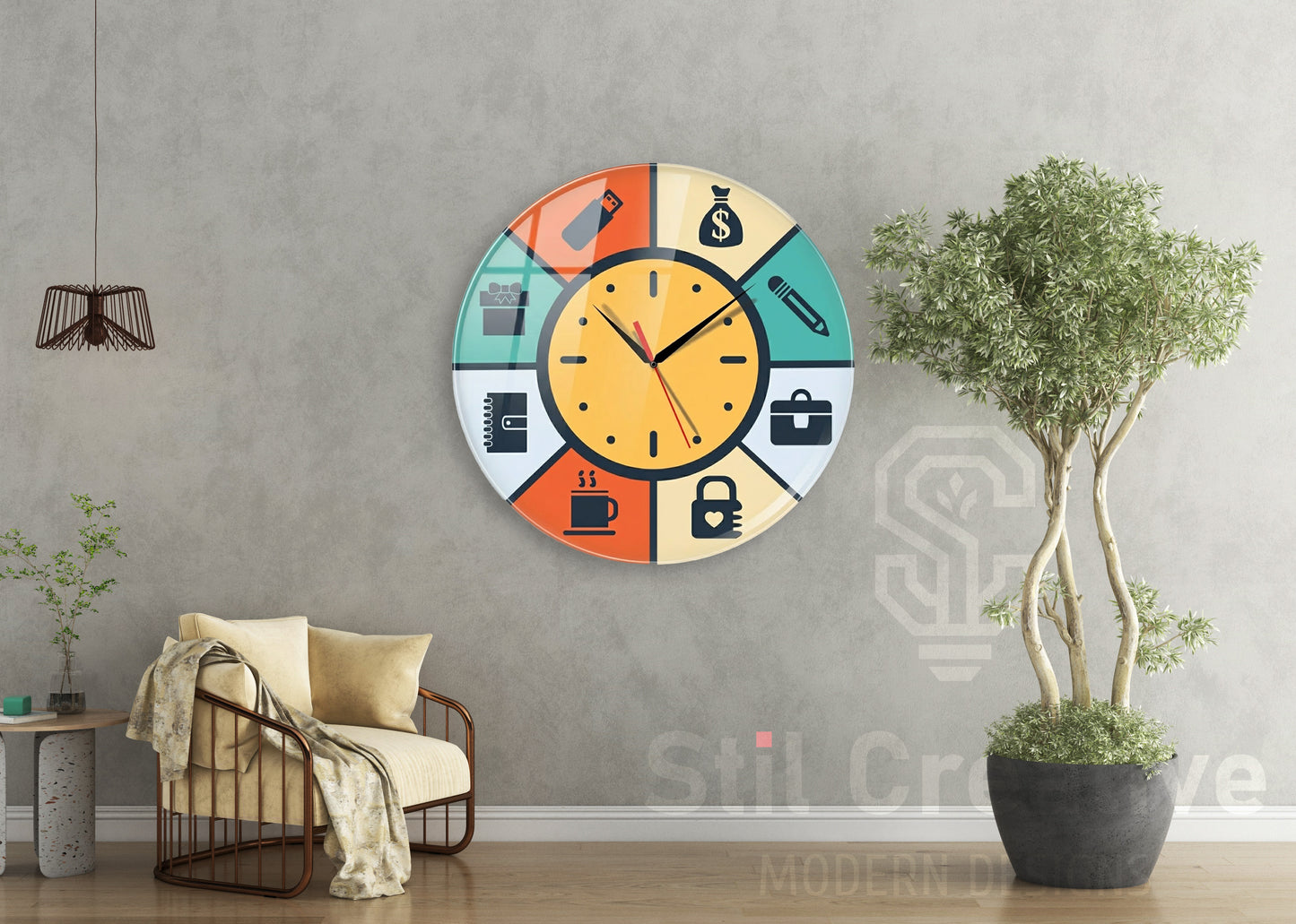 Ofis ve Ev Dekorasyonu İçin Modern Duvar Saati